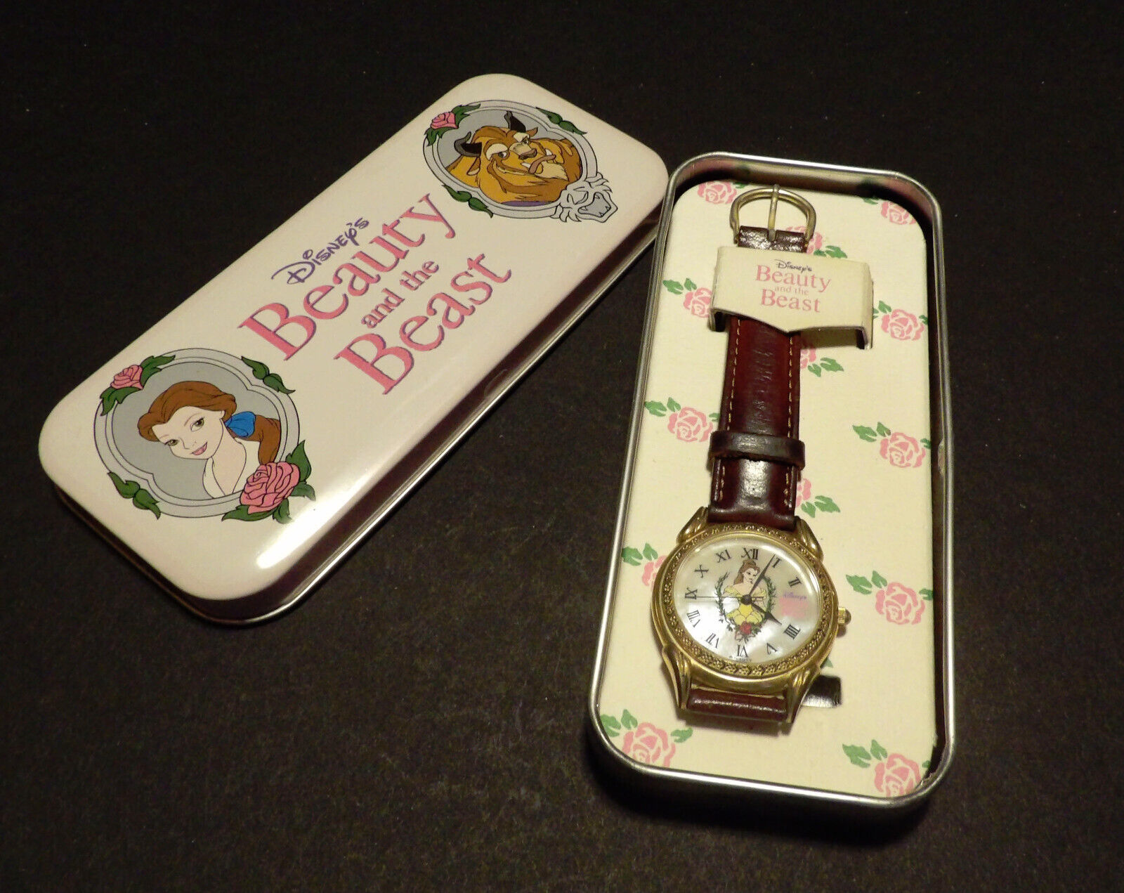 MINT in BOX Vintage 1990s Beauty and the Beast Disney Store Exclusive Watch