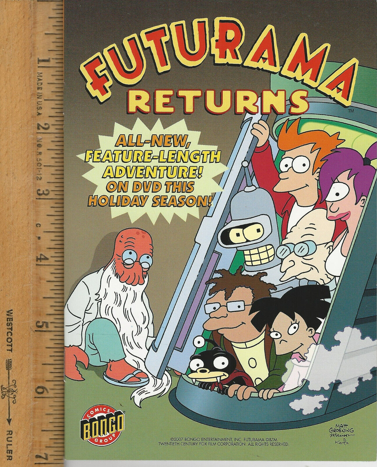 Futurama Returns Ashcan Edition 2007 Convention Promo Bongo Comics Group