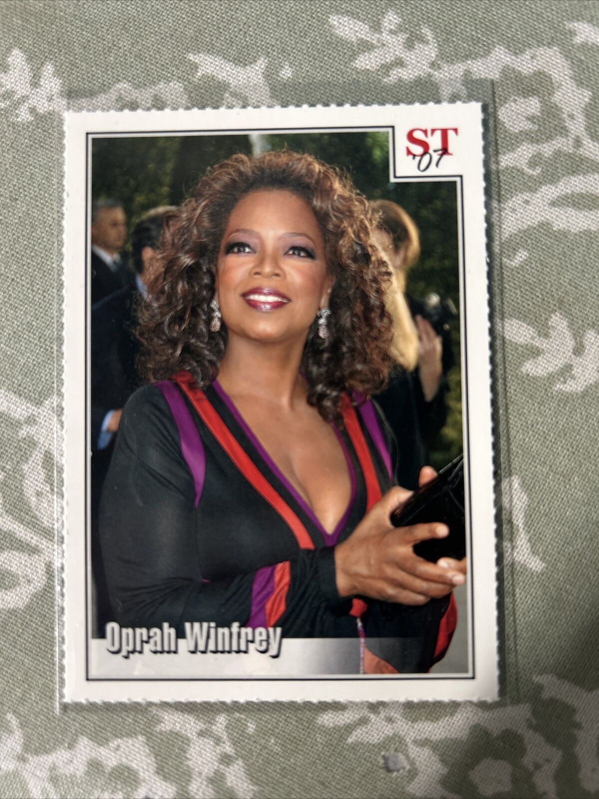 Oprah Winfrey 2007 Spotlight Tribute 4-Star Trivia Trading Card #33