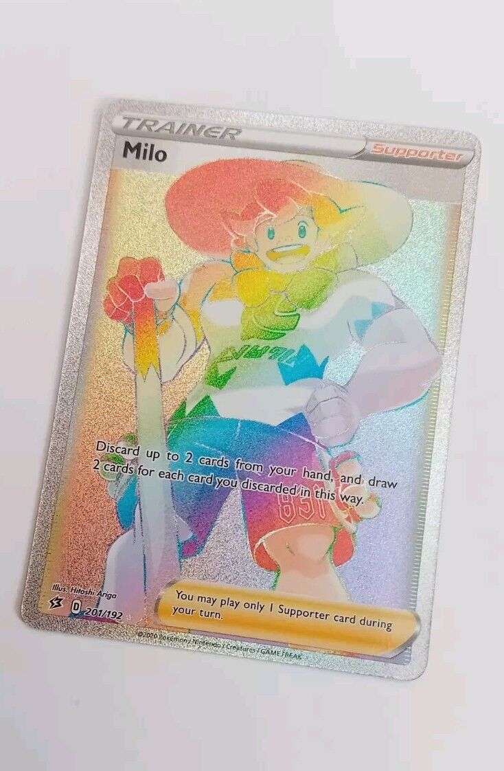 Pokémon TCG Milo Rebel Clash 201/192 Holo Secret Rare