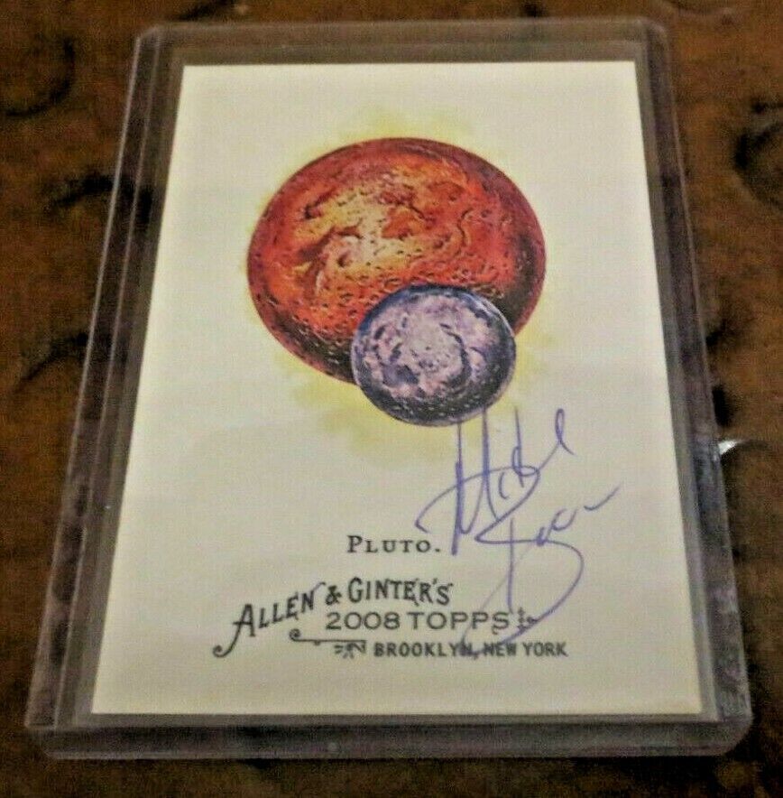 Michael E Brown astronomer signed autographed Allen & Ginter card \