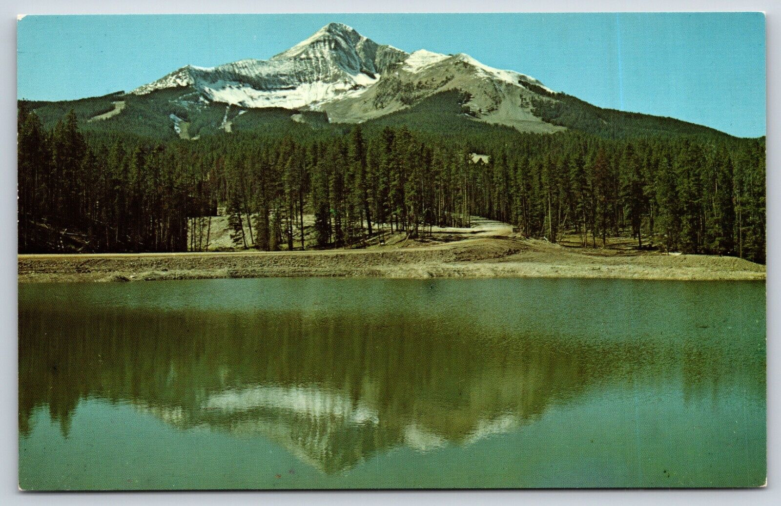 Vintage Postcard Lone Mountain Big Sky, Montana H11