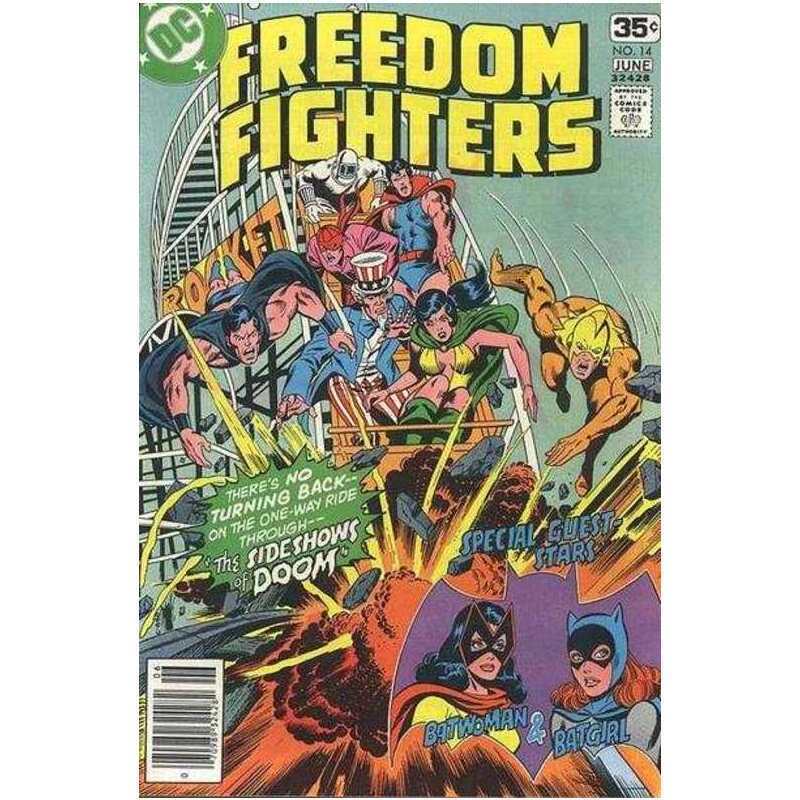 Freedom Fighters (1976 series) #14 in Near Mint condition. DC comics [o