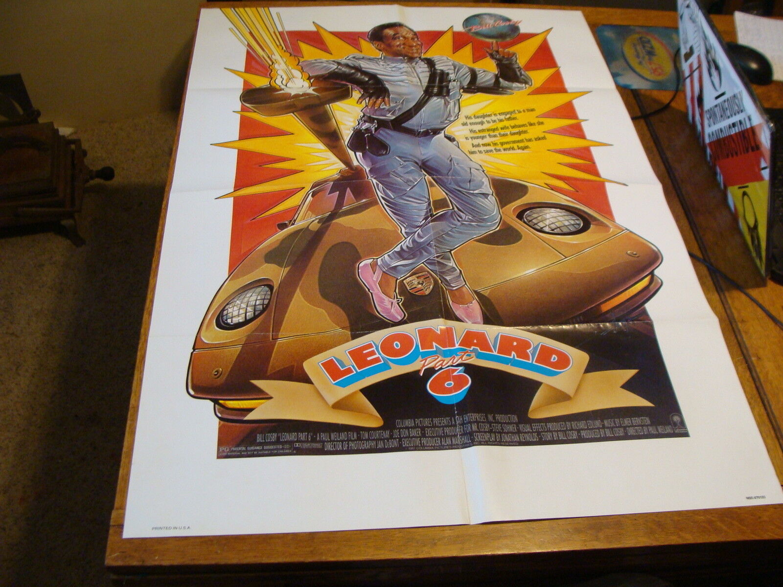 vintage movie poster: 1987 Bill Cosby in LEONARD PART 6