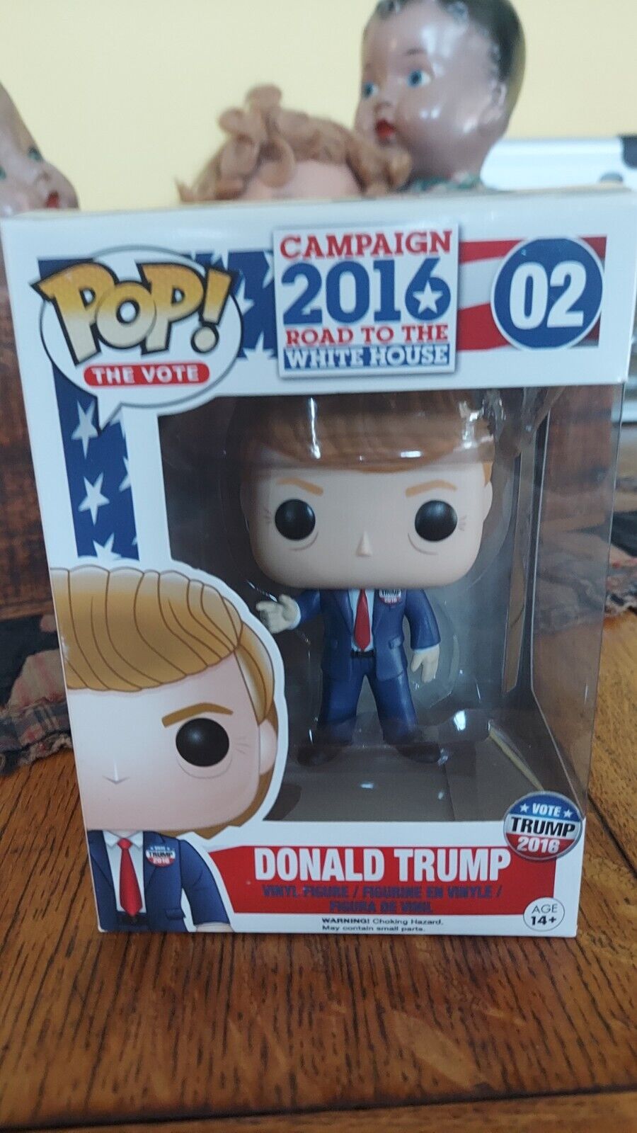 Funko Pop The Vote Donald Trump #02 Rare Campaign 2016 Original USA 