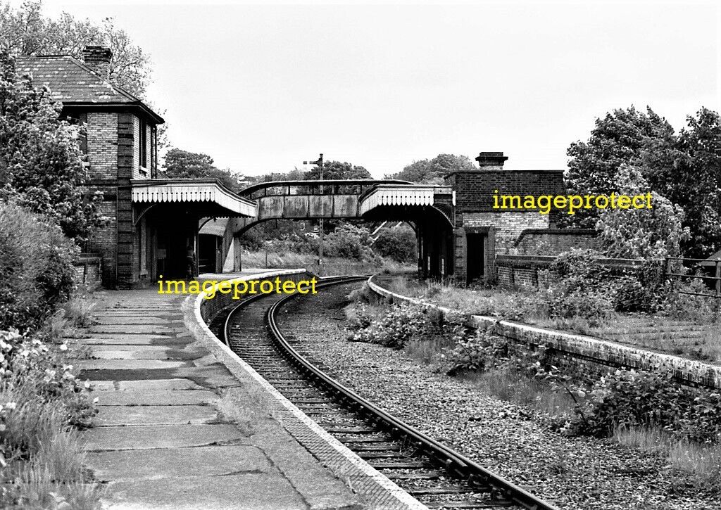 SUDBURY, Suffolk - The old Railway Station in June 1977 Closed 1967   6 x 4inch
