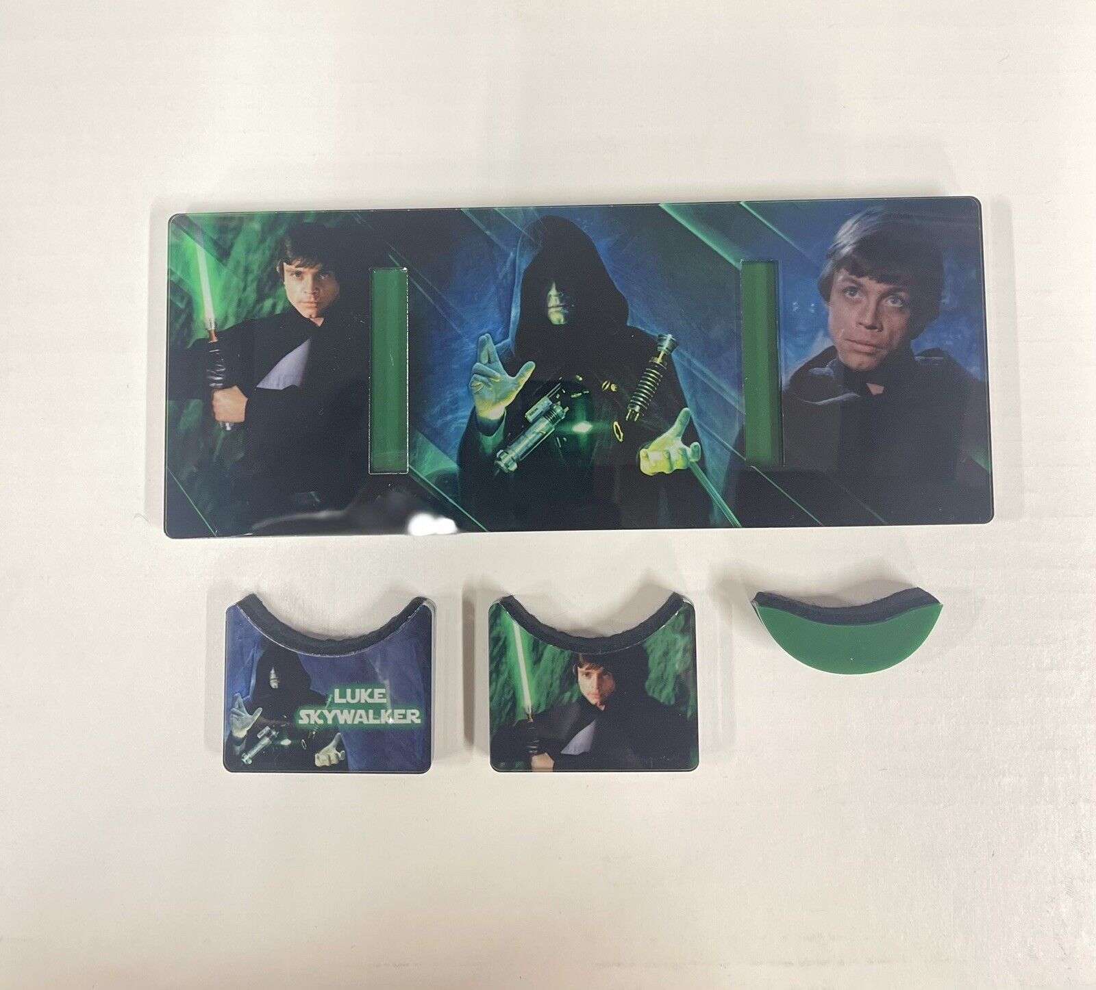 Star Wars Luke Skywalker Acrylic Photo Lightsaber Display Stand Custom Made V2