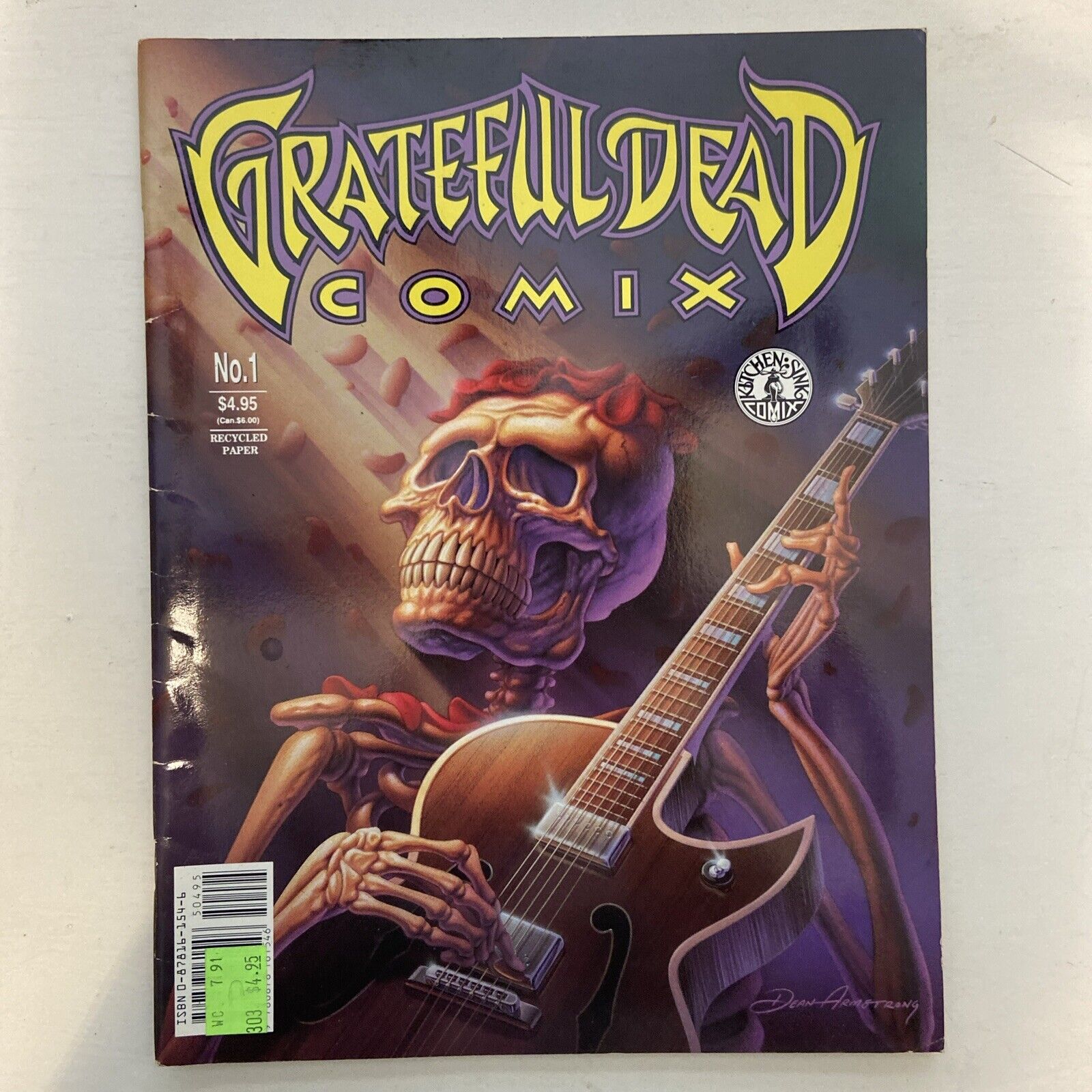 Grateful Dead Comix  No. 1 (1991 Kitchen Sink Press) Jerry Garcia, Robert Hunter