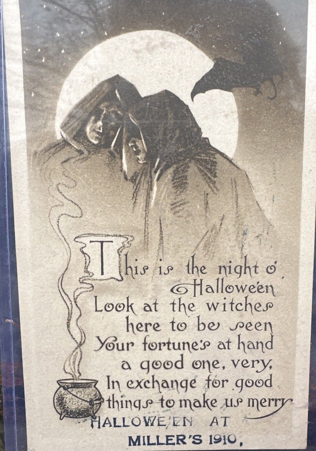 Halloween At Millers 1910 Postcard