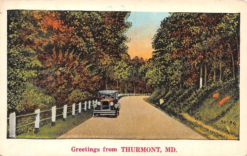 Greetings from Thurmont Maryland Country Road