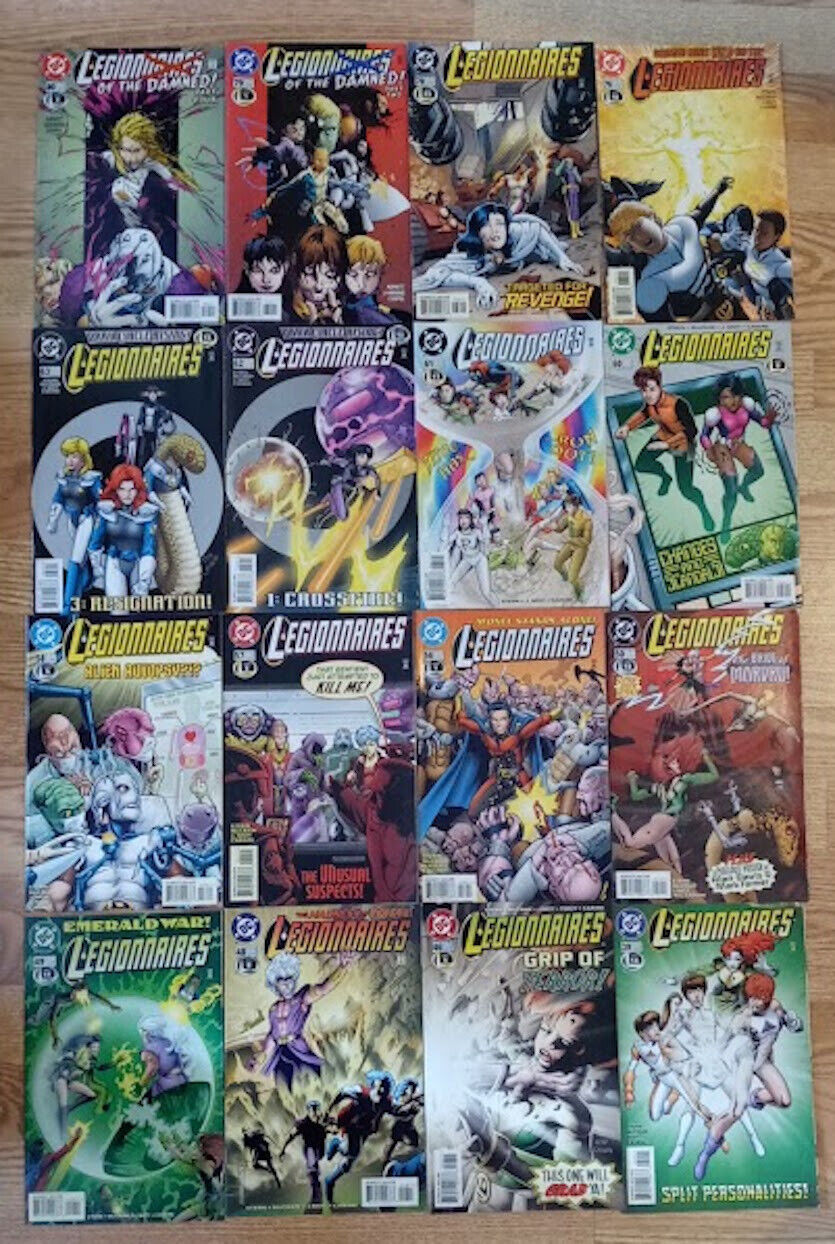 Legionnaires # 39 scattered thru 80....set of 16 DC Comics