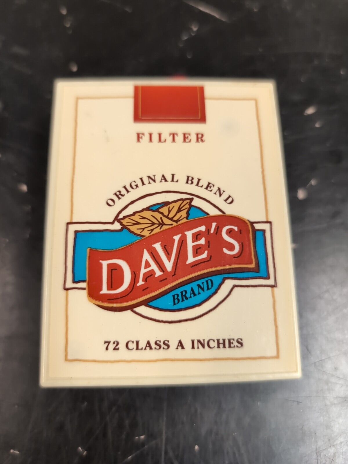 Vintage Dave's Brand Original Blend Cigarette Box Measuring Tape- 72 Inches EUC