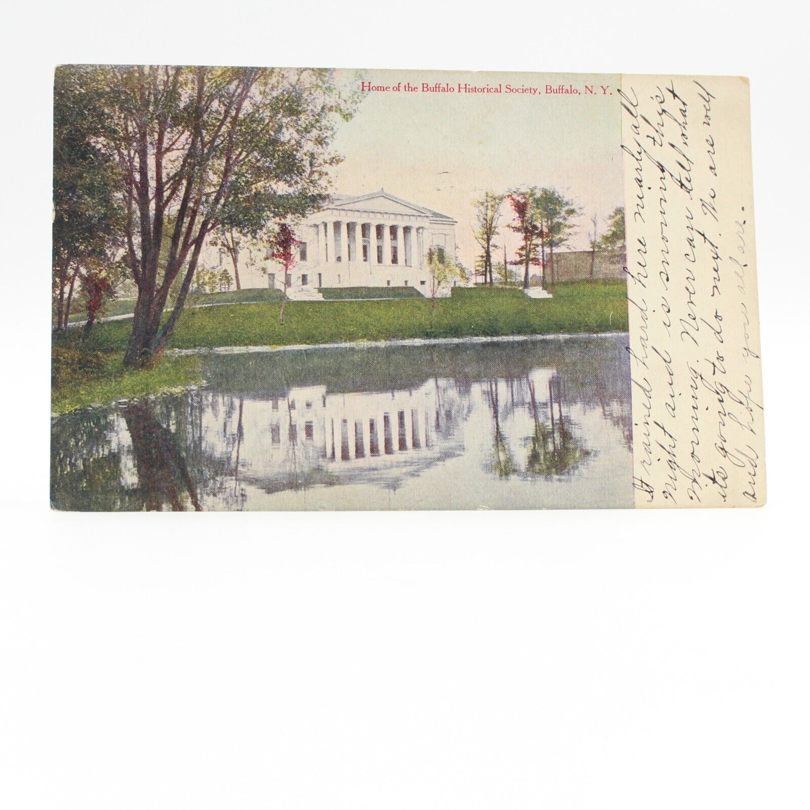 Buffalo New York~Home Of The Buffalo Historical Society Postcard Posted 1909
