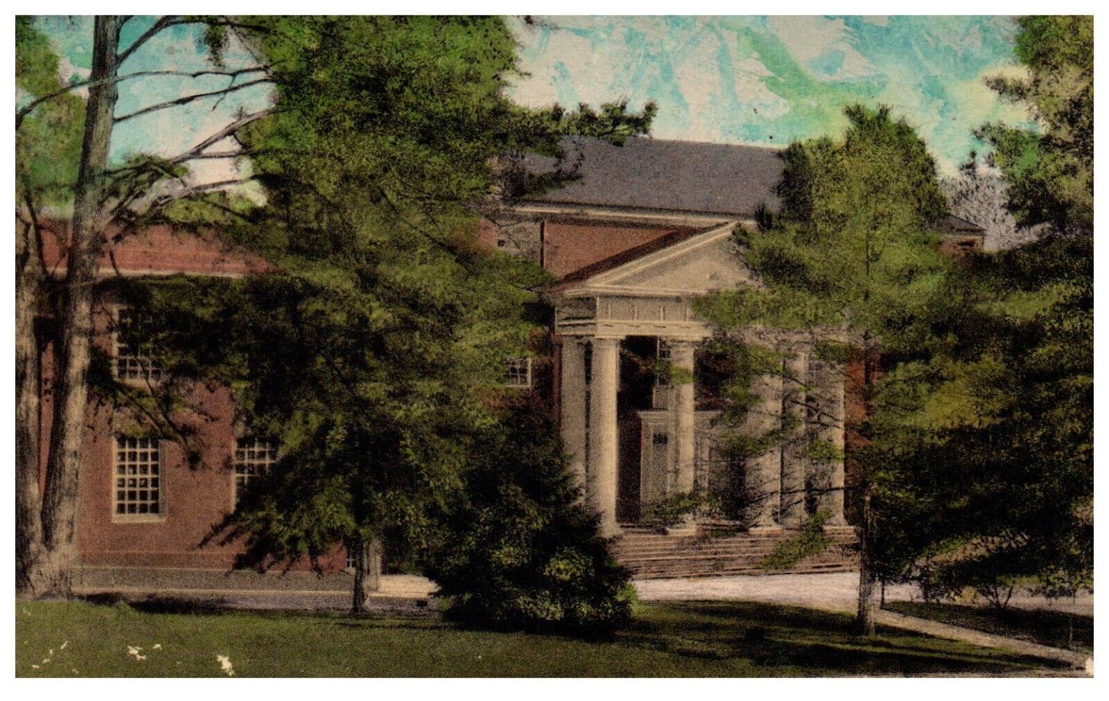 Lynchburg VA Fernando Wood Martin Science Building Unposted Postcard c.1920