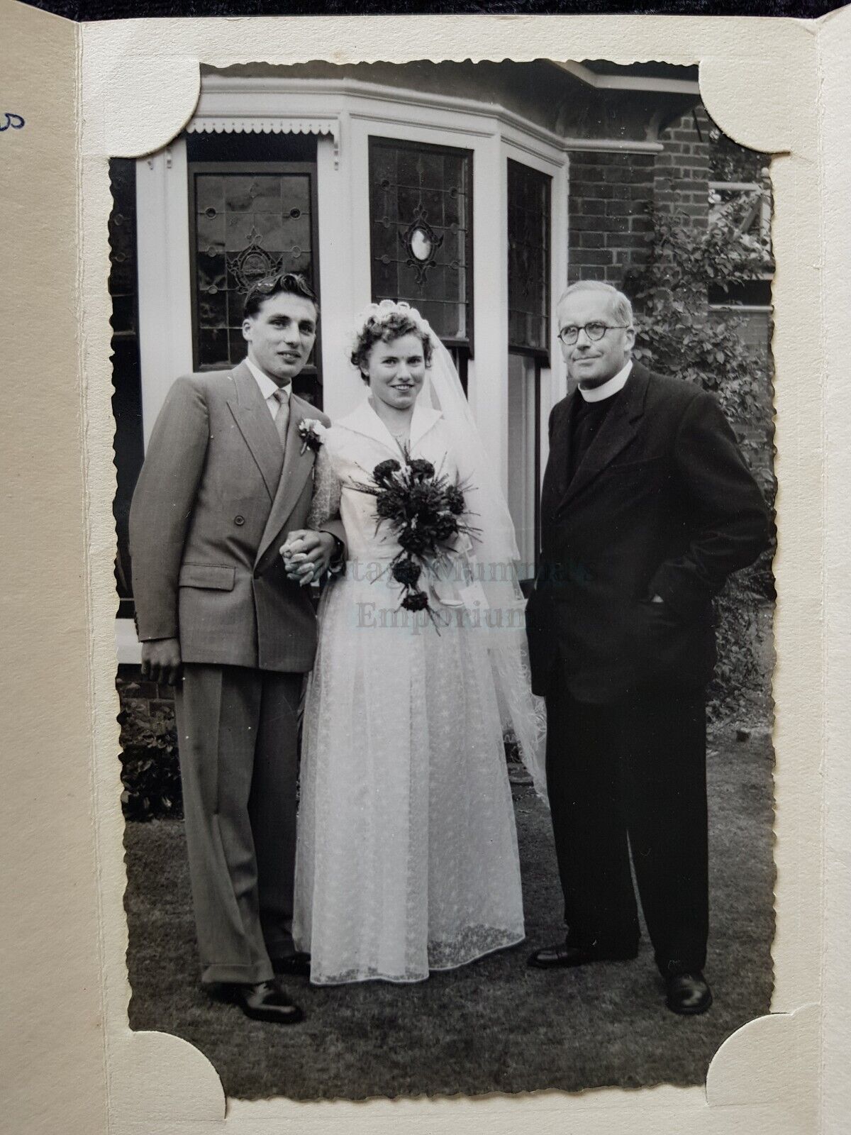 c.1950s Wedding Photograph - in Folder - Diss, Norfolk