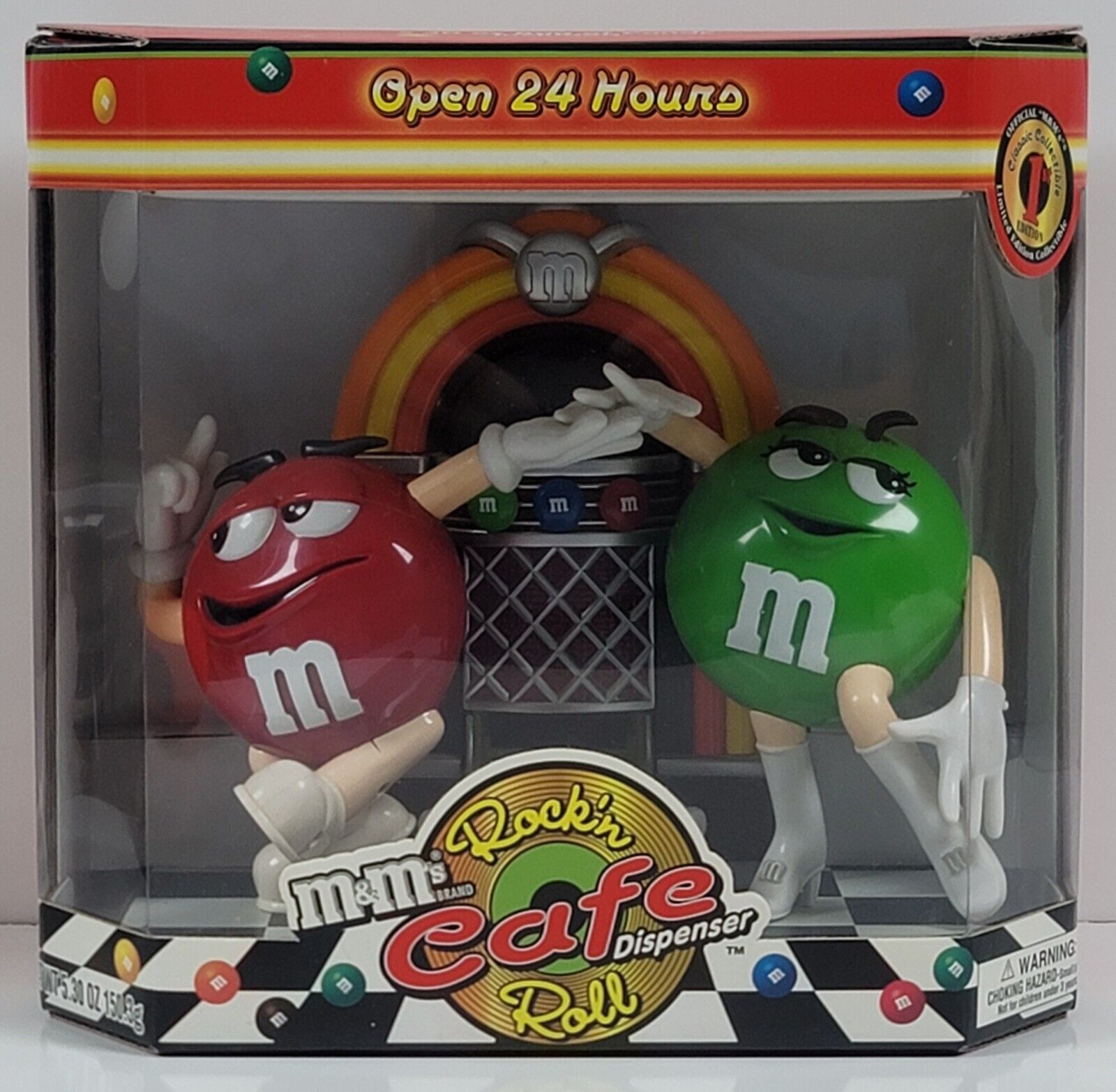 M&M’s Rock ’n Roll Cafe Dispenser  ~ 1st Edition Collectible