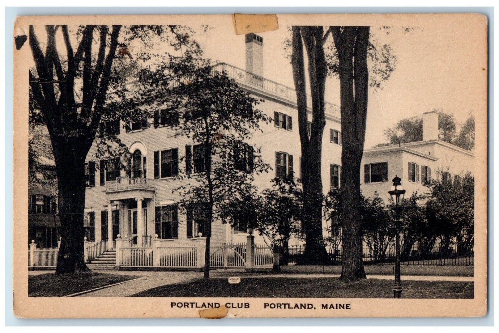 c1930\'s Portland Club Scene Street Portland Maine ME Unposted Vintage Postcard