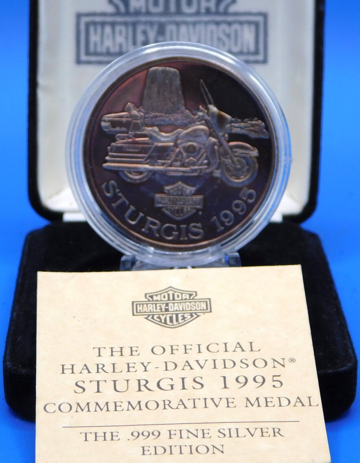 1995 STURGIS BIKE WEEK HARLEY-DAVIDSON     1oz.   .999 Fine Silver