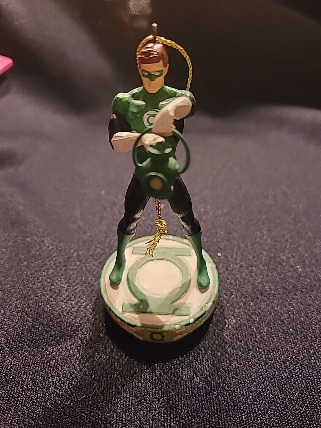 Enesco Jim Shore Emerald Gladiator Green Lantern Christmas Ornament Please Read 