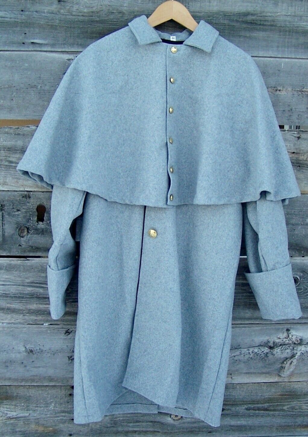 Civil War Confederate Gray Great Coat 48