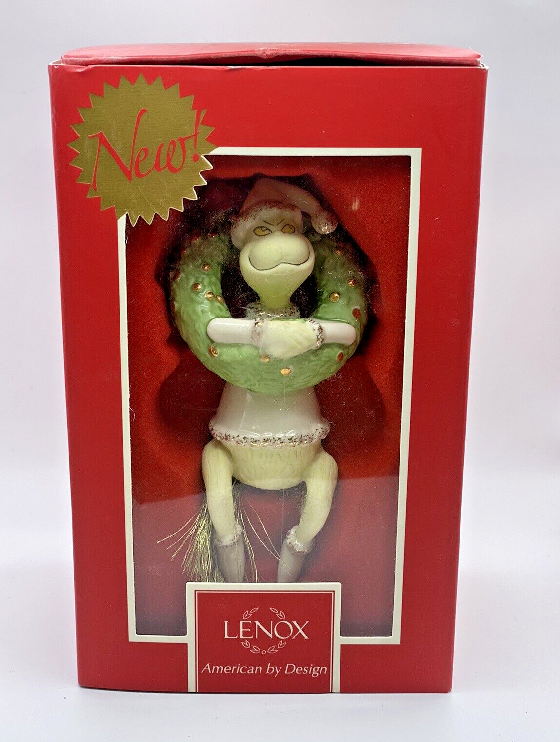 Lenox Dr. Seuss Grinch's Devious Dilemma Ornament 2013 Used With Box