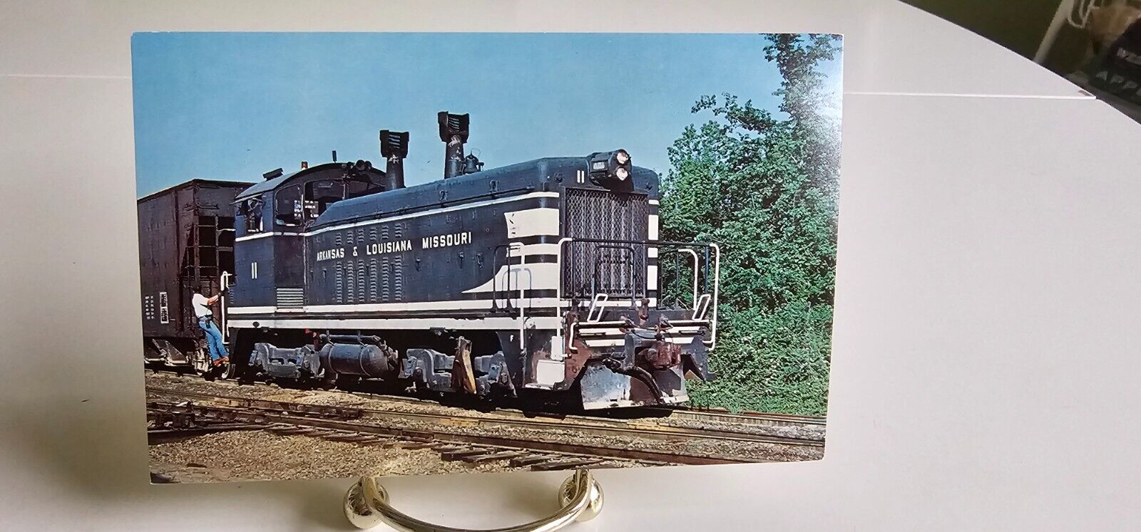 Arkansas Louisiana Missouri 11 Diesel Engine Locomotive Postcard Train Railroad