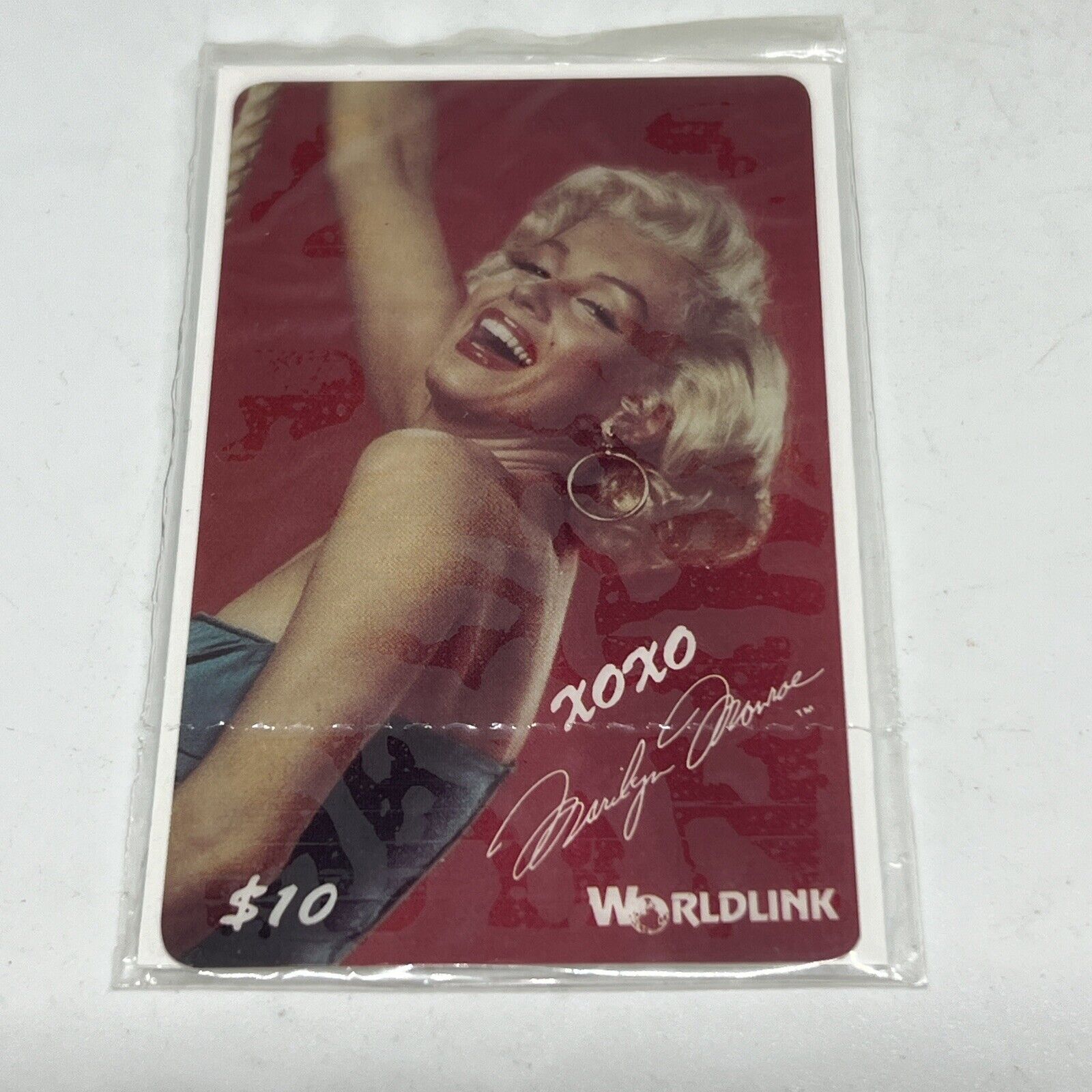 Marilyn Monroe Worldlink Prepaid Phone Card Vintage