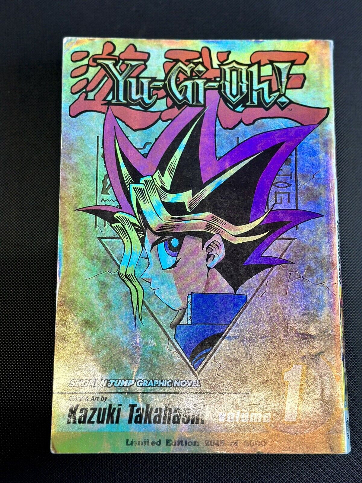 Yu-Gi-Oh Vol. 1 Limited Edition Manga Foil Cover Holographic 2048/5000 Good