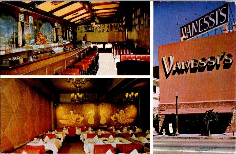 Vintage Postcard Vanessi\'s Restaurant San Francisco CA California          K-103