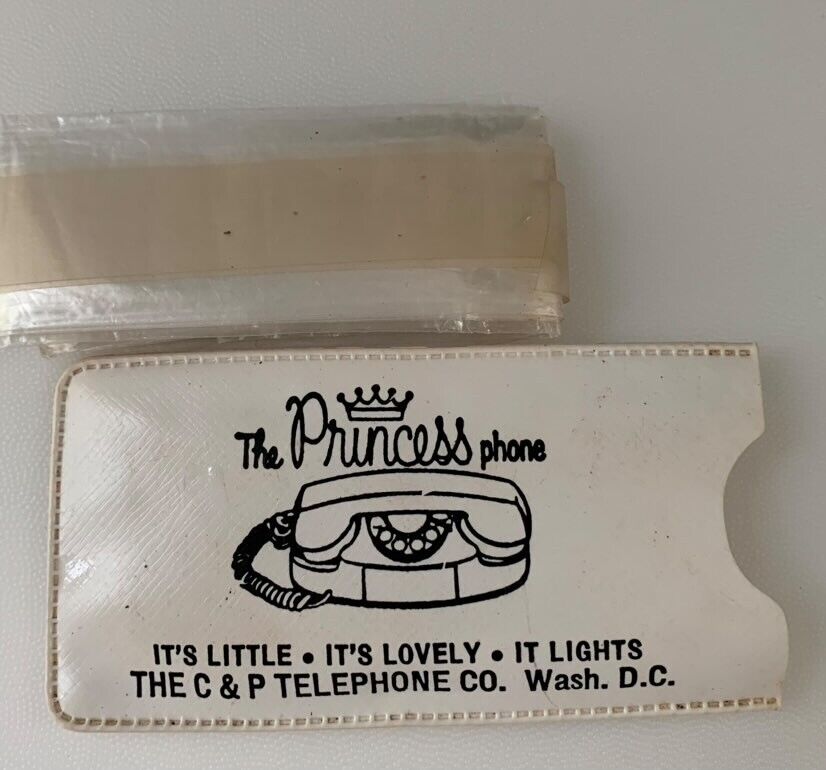 Advertising Rain Bonnet 1960s Princess Phone, C & P Telephone Co, Washington DC