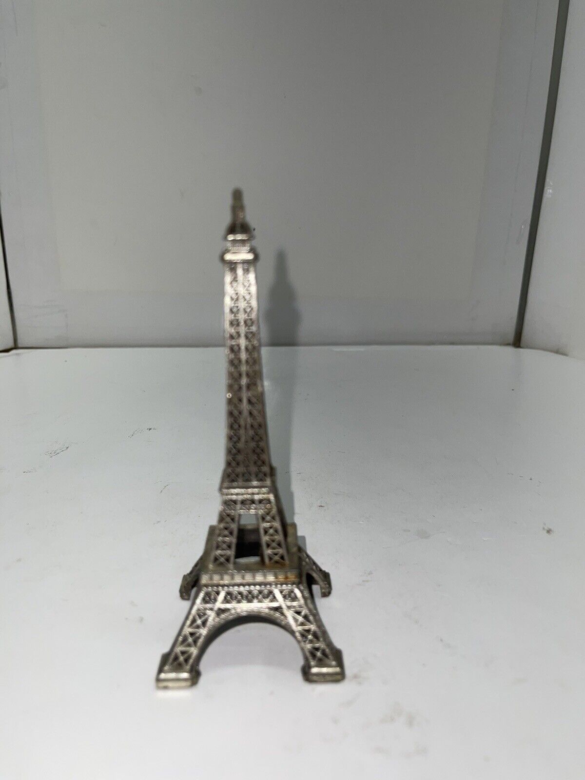 Mini Eiffel Tower Metal Souvenir Building Travel Collectible. vintage