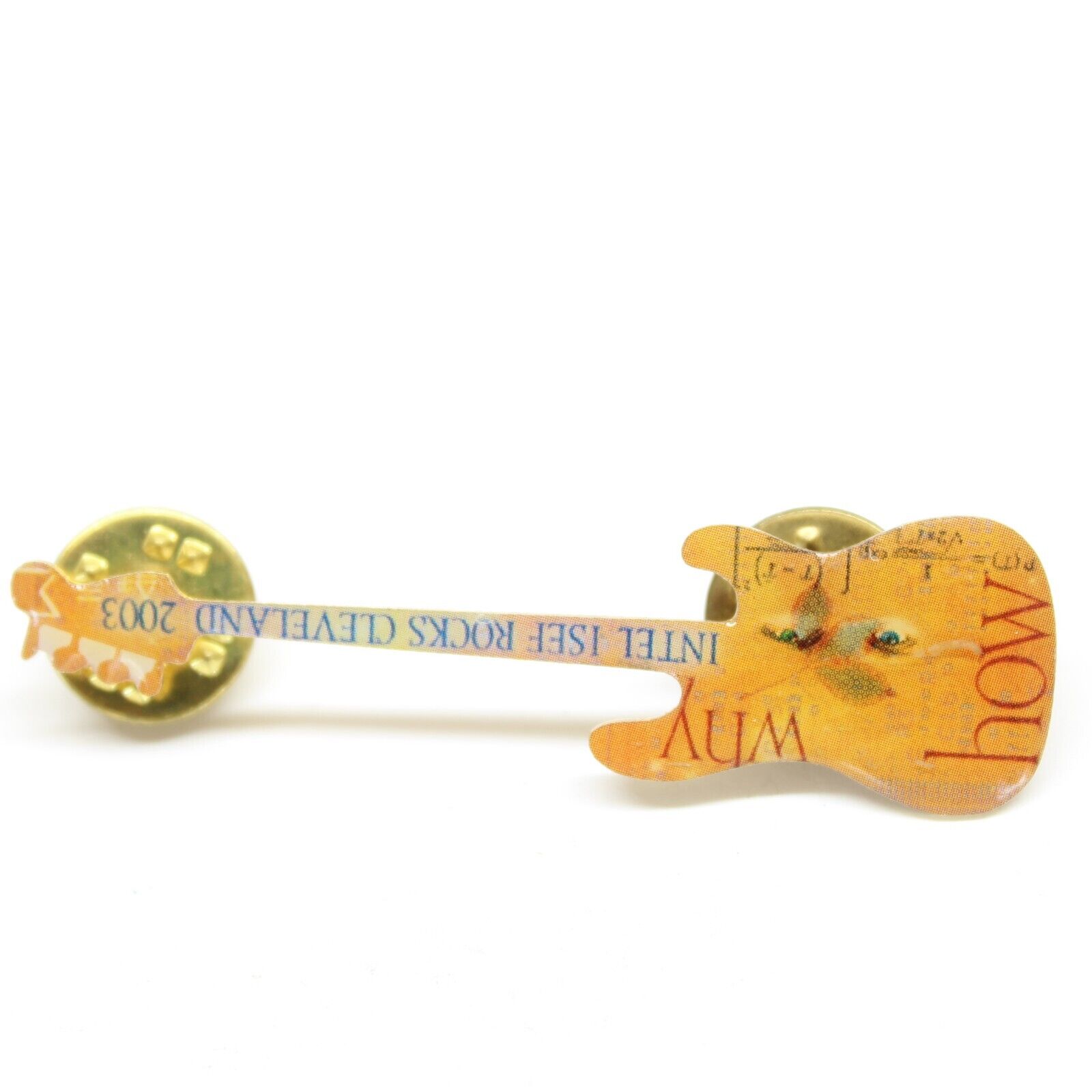 INTEL ISEF Rocks Cleveland 2003 Guitar Pin Lapel Enamel Collectible