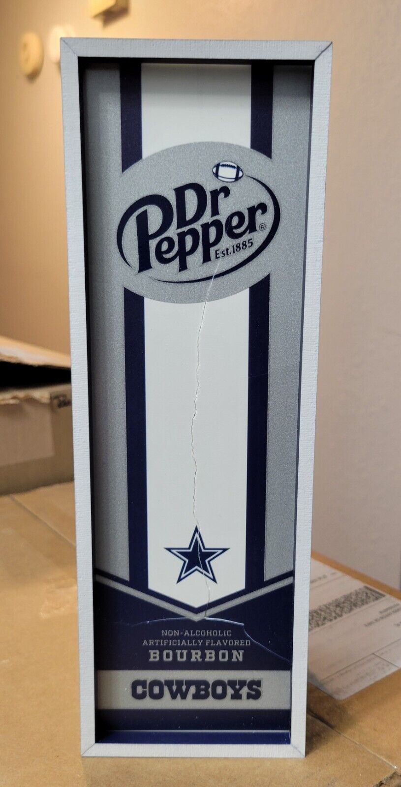 Limited Edition Dr Pepper DALLAS COWBOYS Bourbon Flavor - CAN W/DISPLAY BOX 2024