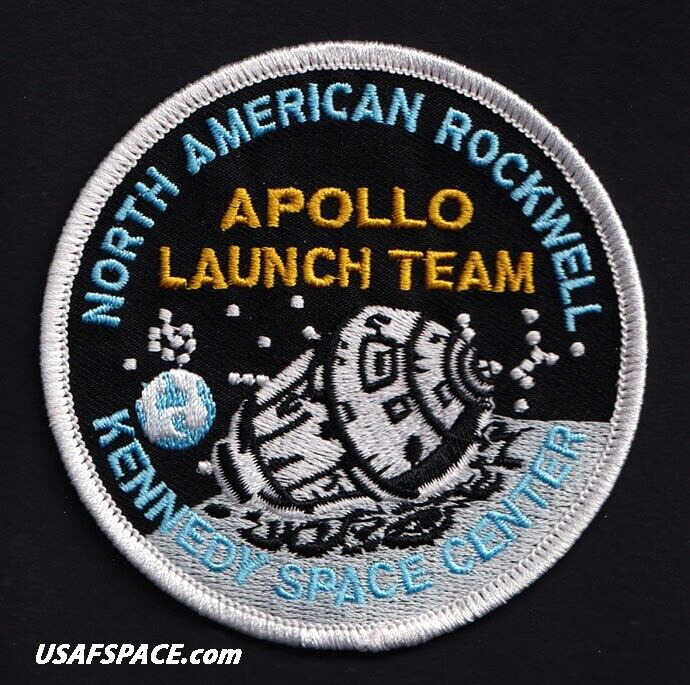 APOLLO LAUNCH TEAM-NORTH AMERICAN ROCKWELL- ORIGINAL A-B Emblem-NASA SPACE PATCH