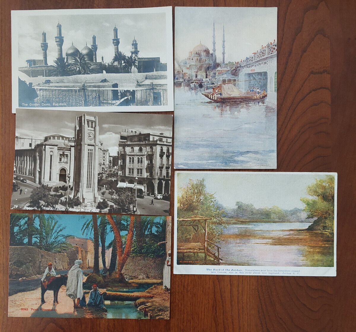 5 vintage postcards lot (early-mid 1900\'s); Middle East