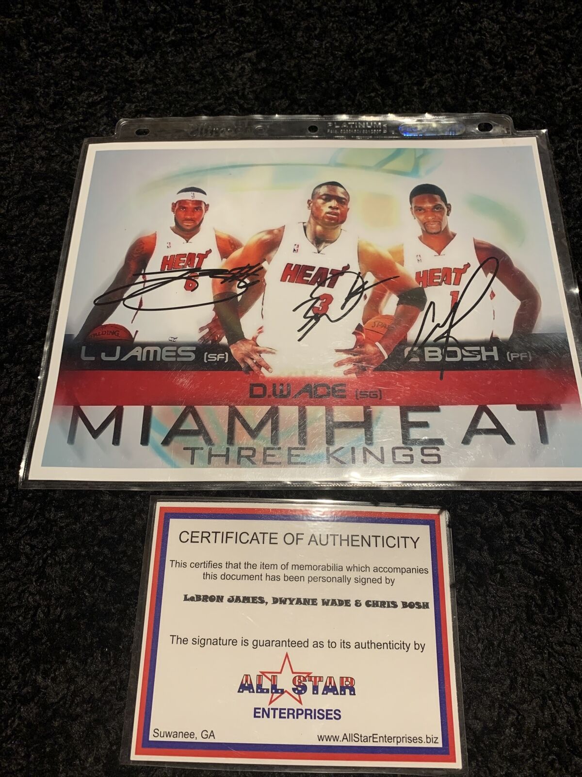 Certified NBA All Star Signatures