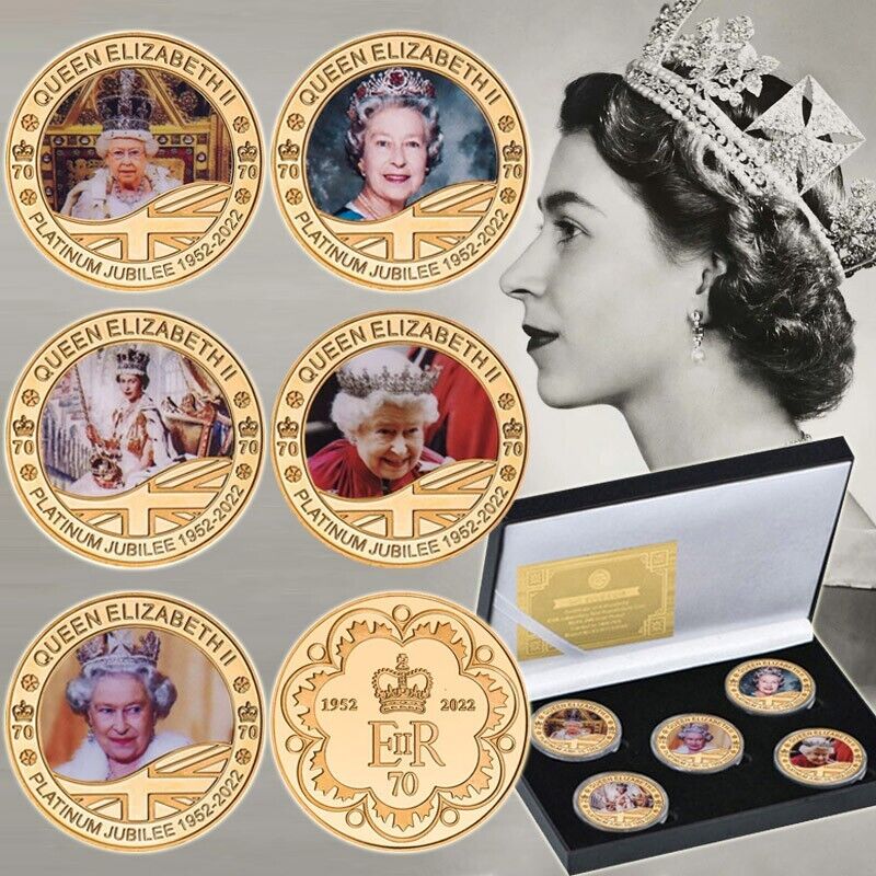 1926-2022 Her Majesty The Queen Elizabeth II Gold Commemorative Coins Box Set