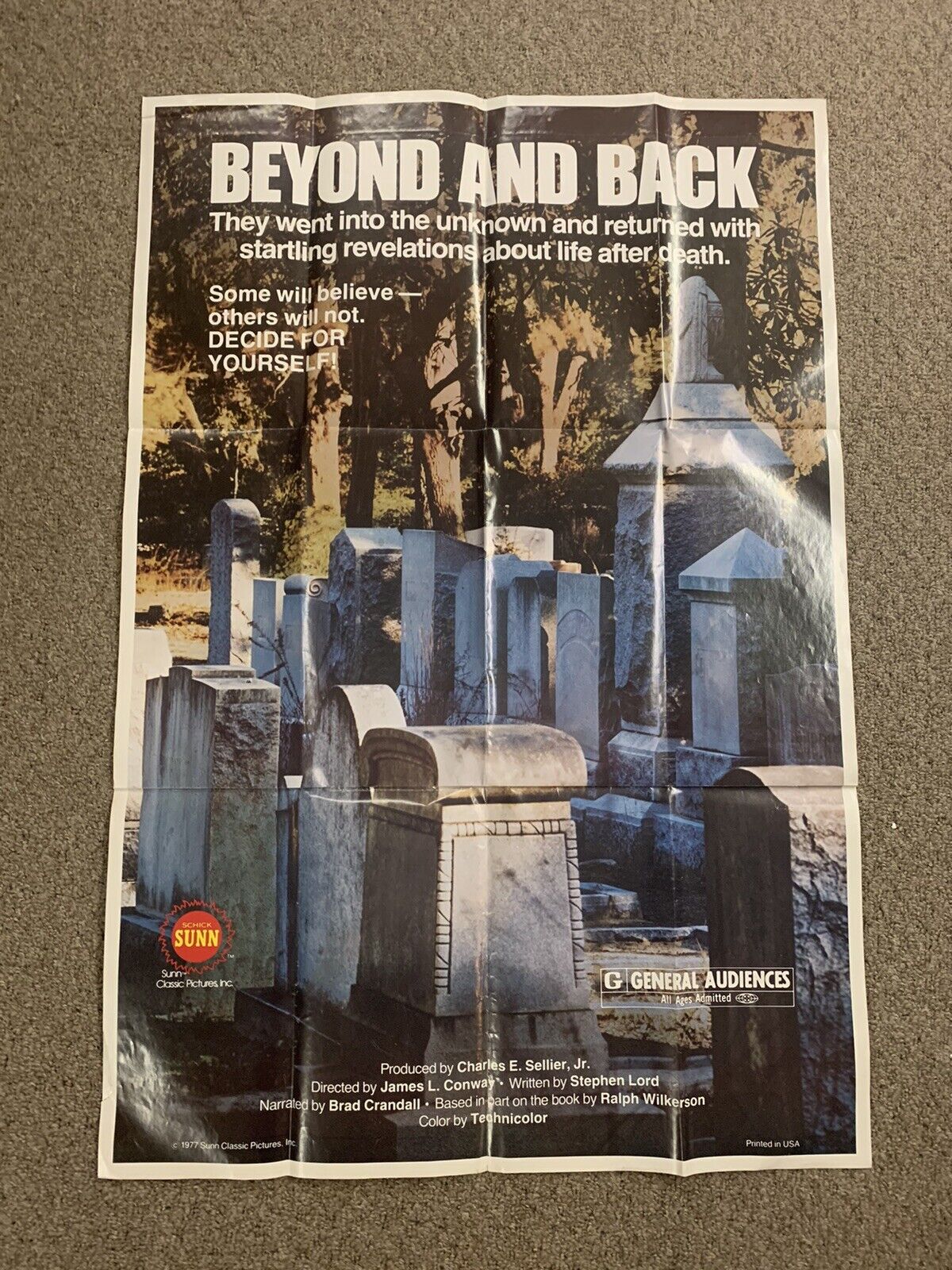 BEYOND AND BACK Original Theatrical Movie Poster 1977