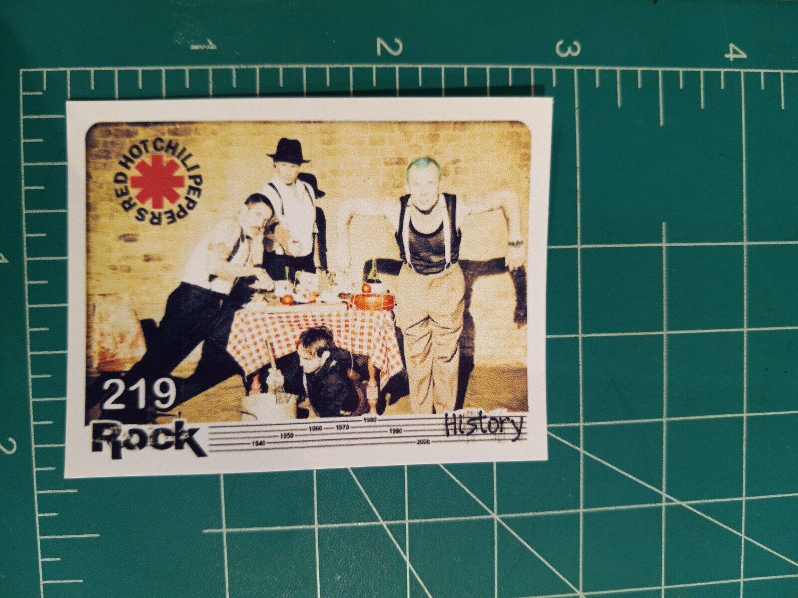 2020 ROCK HISTORY music Sticker Card Brazil RED HOT CHILI PEPPERS GROUP BAND 219