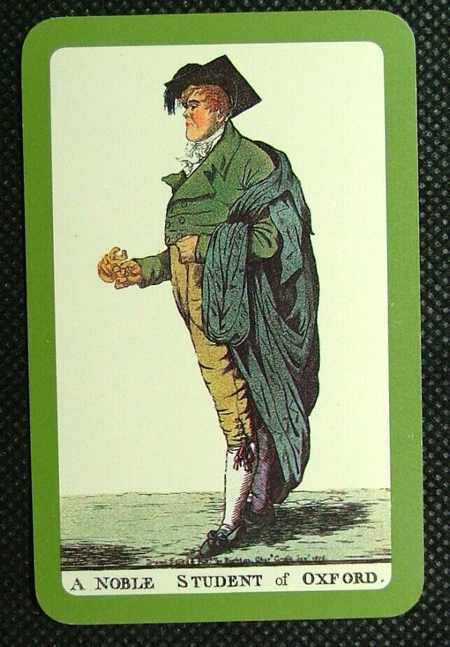 1 x Joker playing card single A noble student of Oxford Robert Dighton R ZJ624