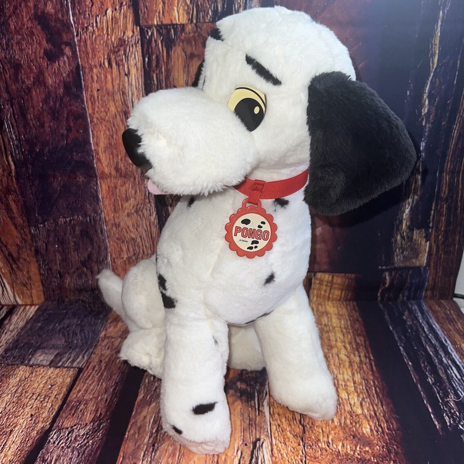 Vintage 1991 Mattel 101 Dalmatians Large Sitting PONGO Plush Stuffed Dog Plush