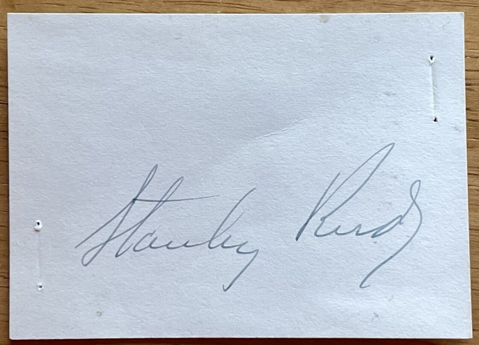 Supreme Court Justice Stanley Reed Autograph