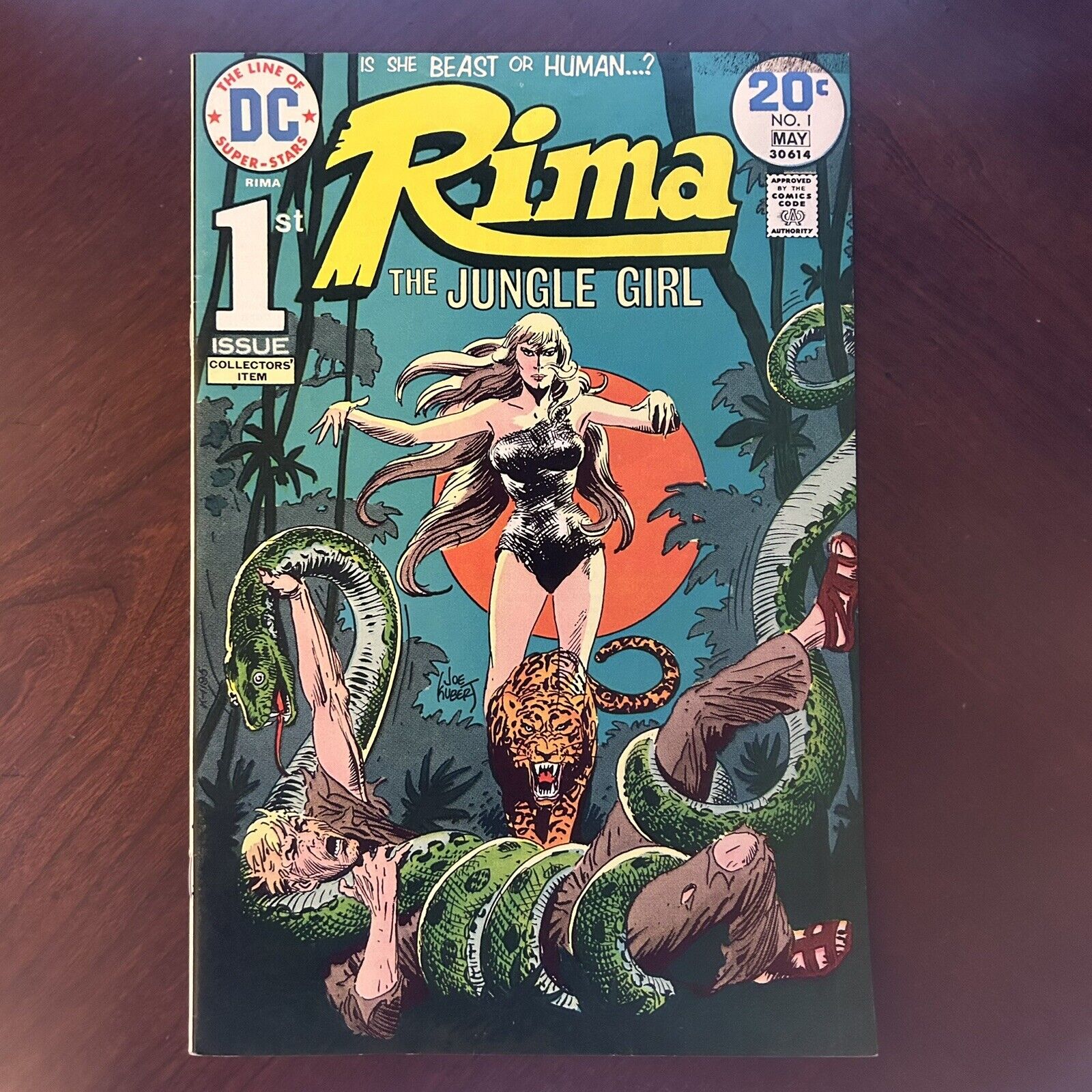 RIMA, THE JUNGLE GIRLNo. 1 May 1974 DC Comics Joe Kubert Cover VF