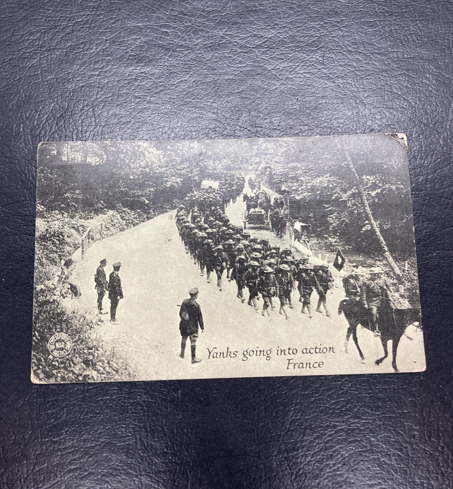 Yanks going into action, France -World War I, 1918 Postcard Unposted