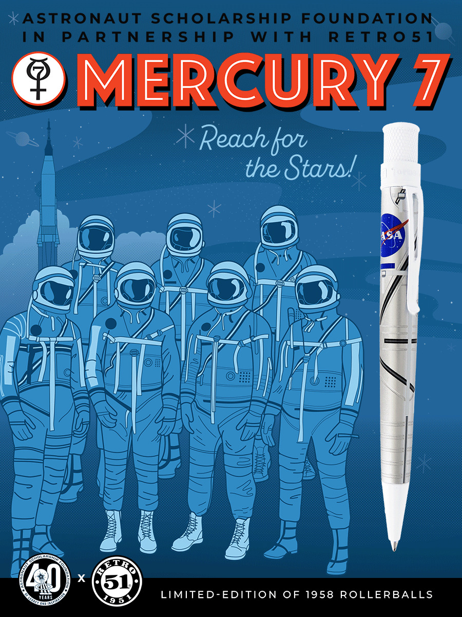 Retro 51 Mercury 7 Commemorative Limited Edition Rollerball Pen | ZRR-2407ASF