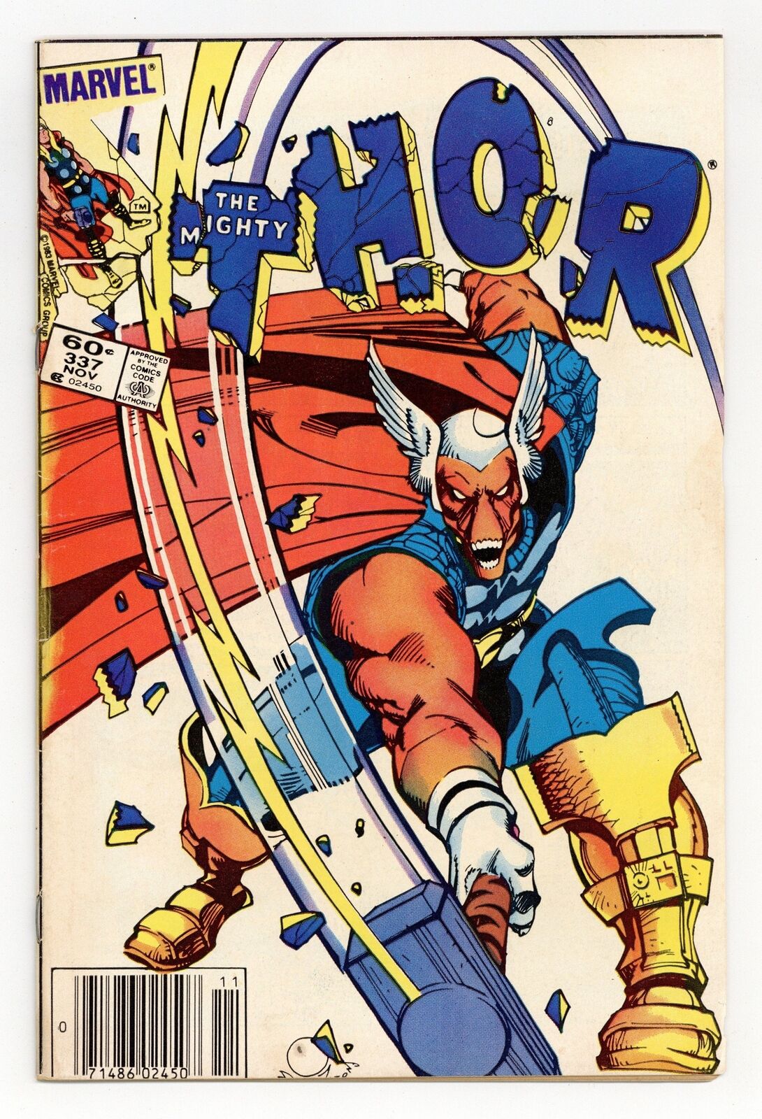 Thor #337N Newsstand Variant GD+ 2.5 1983 1st app. Beta Ray Bill