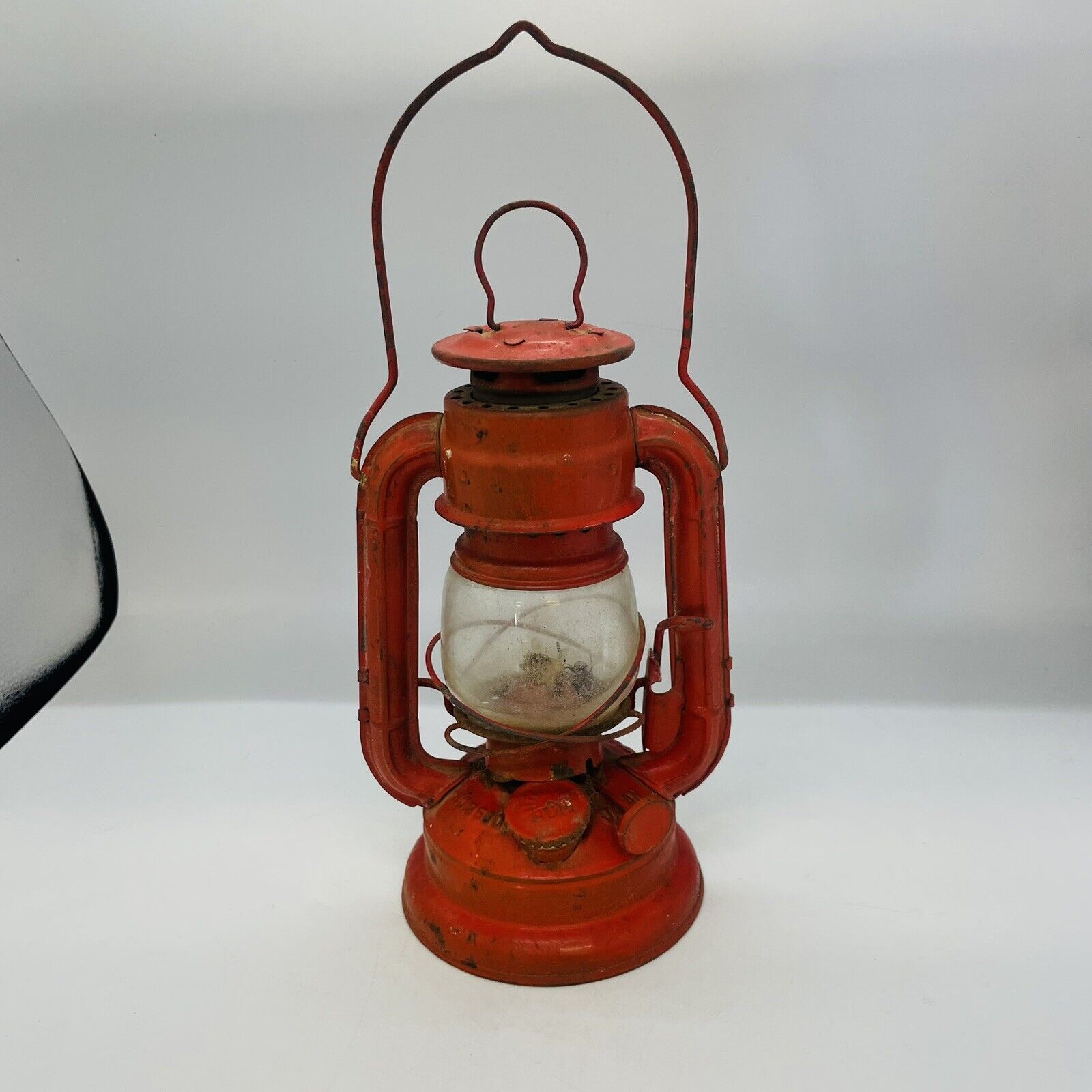 Vtg Sun Brand Kerosene Oil Lantern Red No. 3500 Japan  7 3/4\