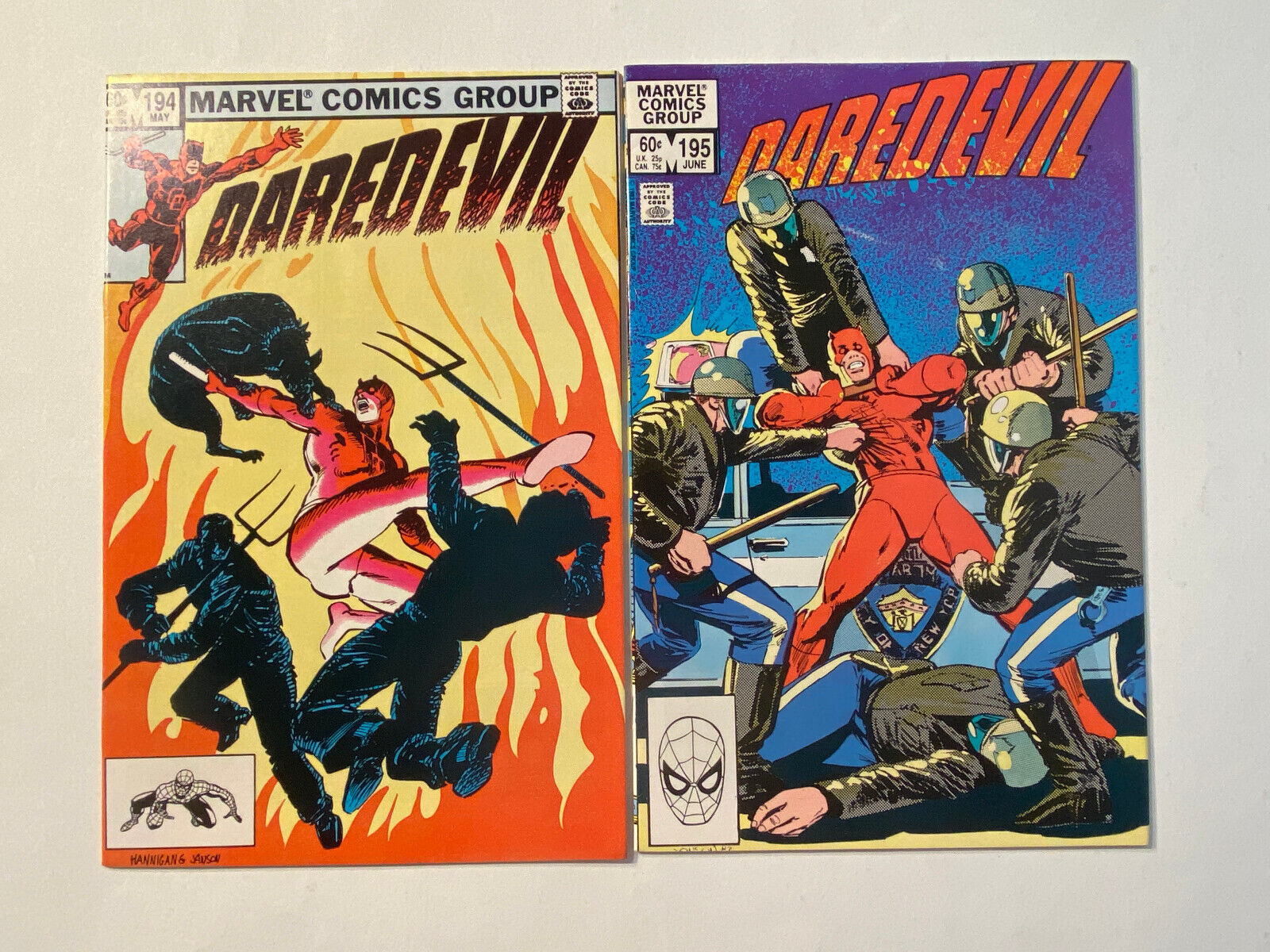 Daredevil Lot - 2 Comics: Issues #194 & #195  (Marvel, 1983)
