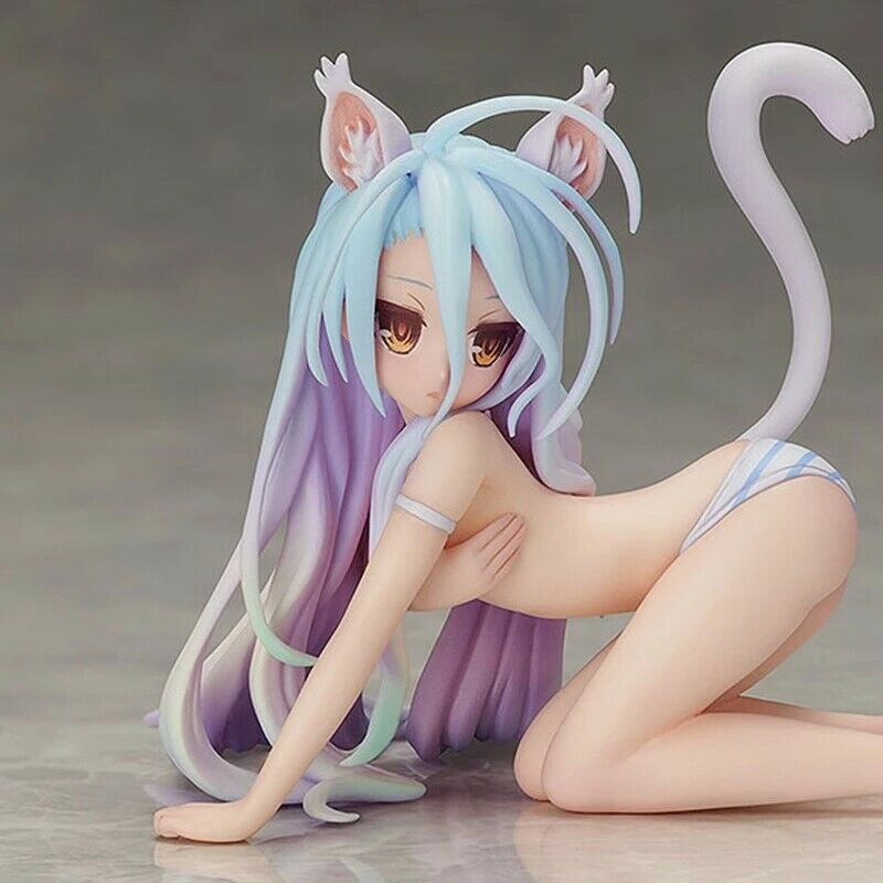 9CM Anime No Game No Life Shiro Cat Action Figure Toy Collectible Gift