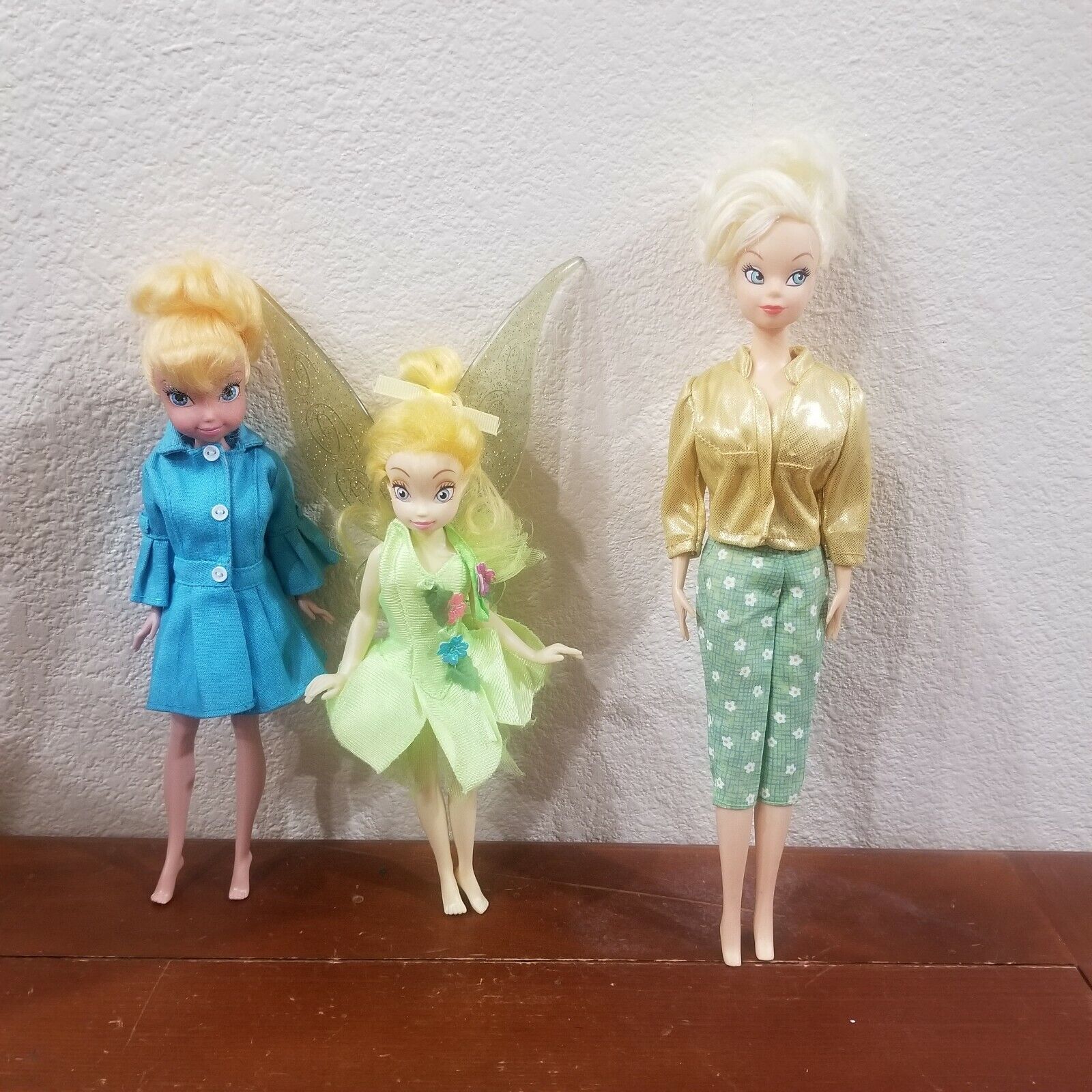 Disney Tinkerbell Lot of 3 Different sizes Redressed 